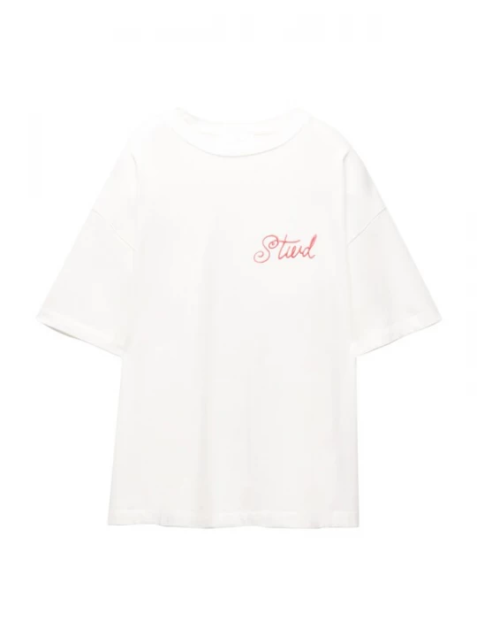 Obrázek produktu Pull&Bear Tričko 'TARTA' světle šedá / červená třešeň / bílá