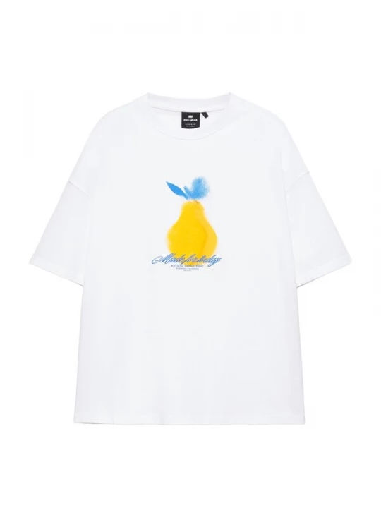 Obrázek produktu Pull&Bear Tričko 'YELLOW LEMON' modrá / žlutá / bílá