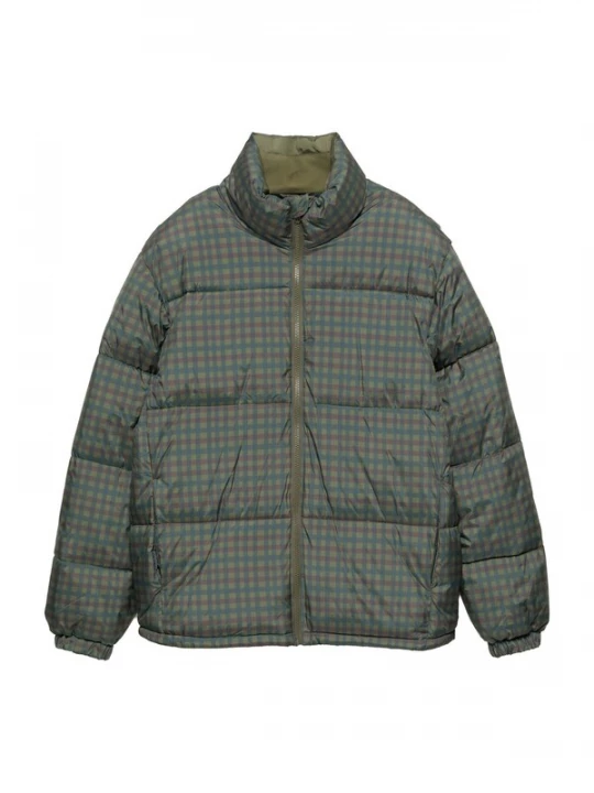 Obrázek produktu Pull&Bear Zimní bunda olivová / petrolejová / tmavě růžová