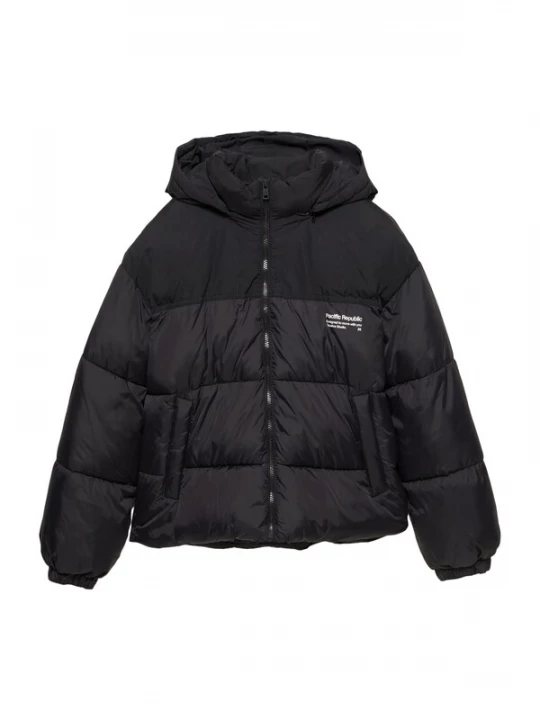 Obrázek produktu Pull&Bear Zimní bunda 'PACIFIC' černá / bílá