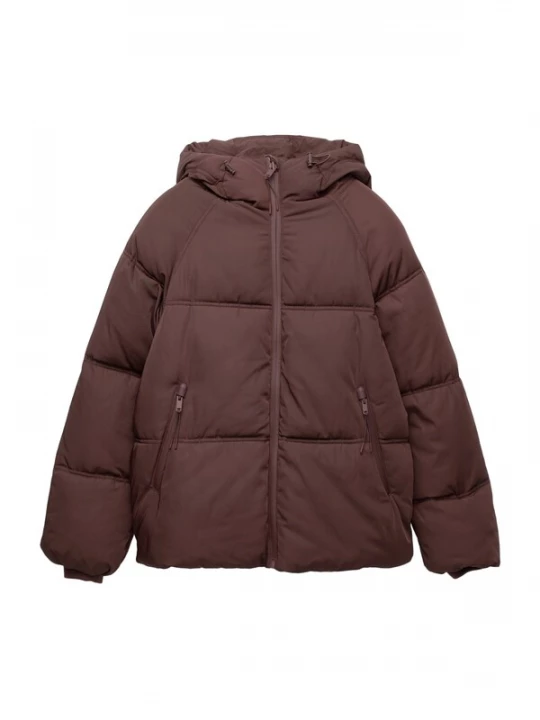 Obrázek produktu Pull&Bear Zimní bunda vínově červená