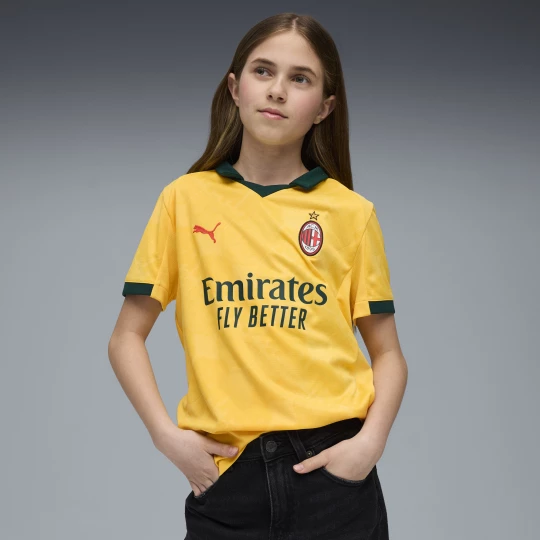 Obrázek produktu PUMA AC Milan 25/26 Third Jersey Youth, Clothing, Sunny Yellow/Dark Myrtle