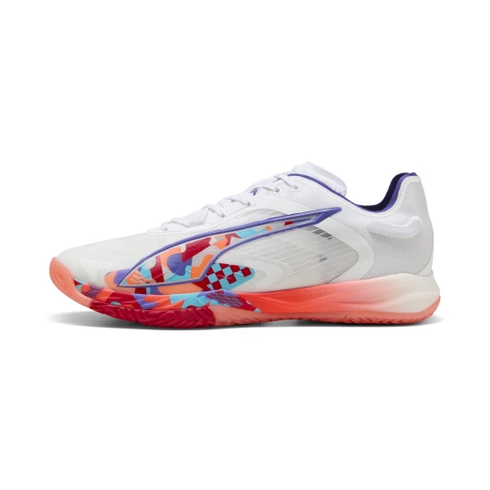 Obrázek produktu PUMA Accelerate NITRO™ SQD 4 Mathias Gidsel Handball Shoes Unisex, Shoes, White/Glowing Red/Lapis Lazuli