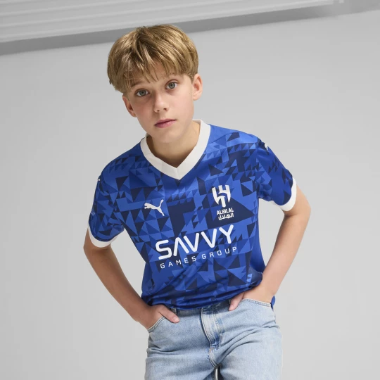 Obrázek produktu PUMA Al-Hilal SFC 24/25 Home Replica Jersey Youth, Clothing, Blue Intense/White