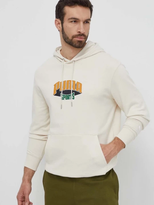 Obrázek produktu Puma Bavlněná mikina béžová