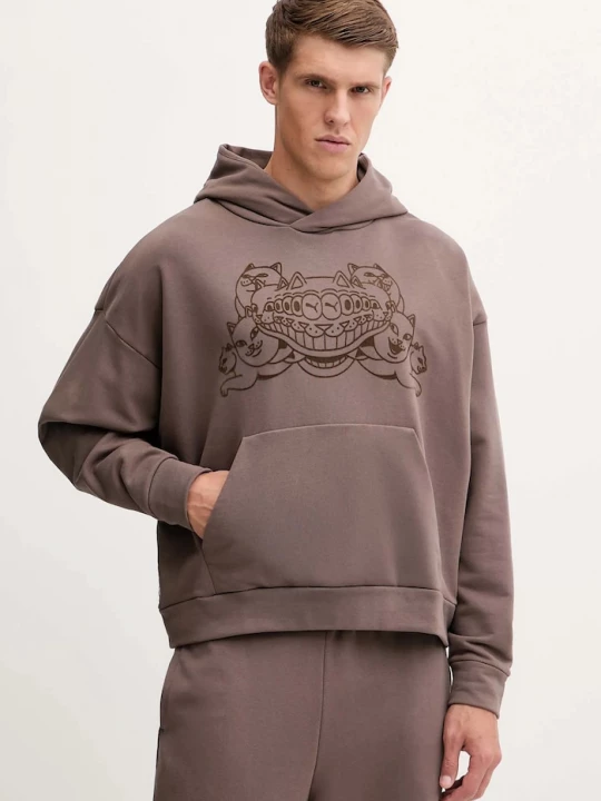 Obrázek produktu Puma Bavlněná mikina Puma x RIPNDIP hnědá