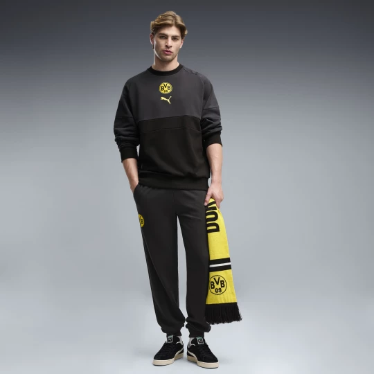 Obrázek produktu PUMA Borussia Dortmund ftblCulture Sweat Pants Men, Clothing, Black/Faster Yellow