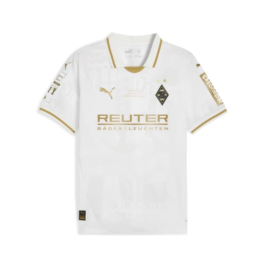 Obrázek produktu PUMA Borussia Mönchengladbach 125th Anniversary Jersey Youth, Clothing, White/Matte Gold