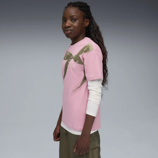 Obrázek produktu PUMA Bowtique Relaxed Graphic Tee Youth, Clothing, Poised Pink