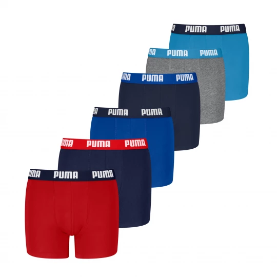 Obrázek produktu PUMA Boxers Youth (6-Pack), Clothing, Red / Blue