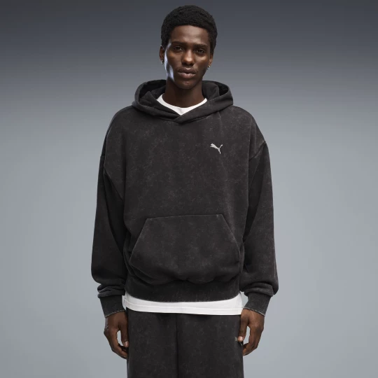 Obrázek produktu PUMA Boxy Washed Graphic Hoodie Unisex, Clothing, Black