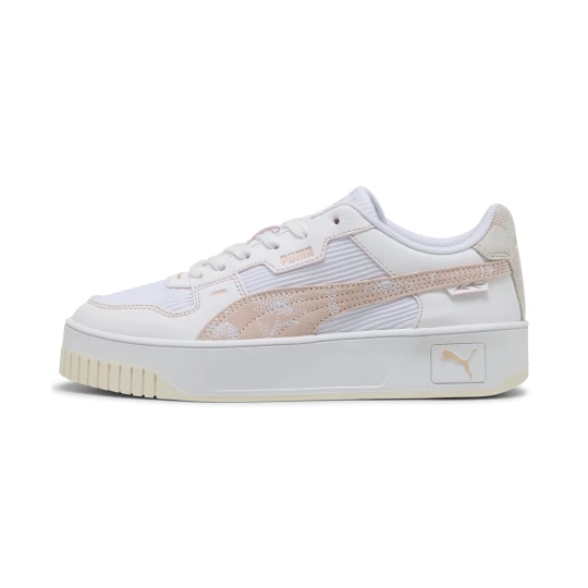 Obrázek produktu PUMA Carina Street Lux Crafted Flowers Sneakers Women, Shoes, White/Rose Quartz