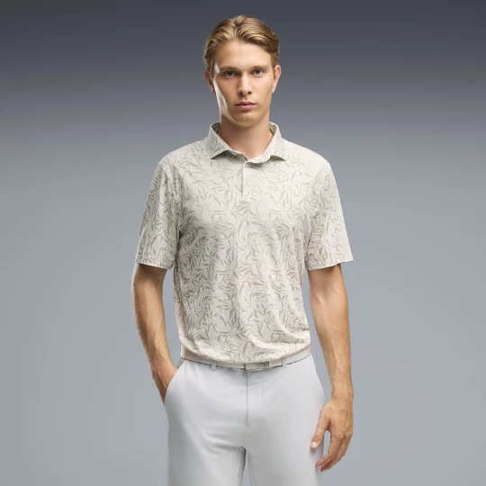 Obrázek produktu PUMA CLOUDSPUN Marine Botanical Polo Men, Clothing, Warm White