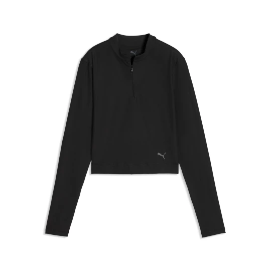 Obrázek produktu PUMA CLOUDSPUN Quarter-Zip Long Sleeve Top Women, Performance, Black
