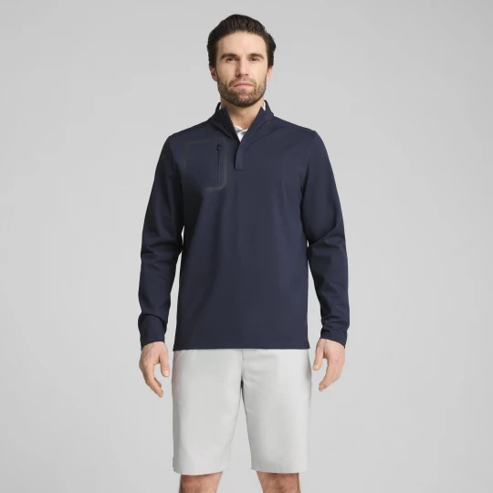 Obrázek produktu PUMA CLOUDSPUN Tech Quarter Zip Golf Top Men, Clothing, Deep Navy
