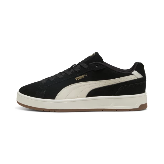 Obrázek produktu PUMA Court Classic Suede Sneakers Unisex, Shoes, Black/Alpine Snow/Gold šedá