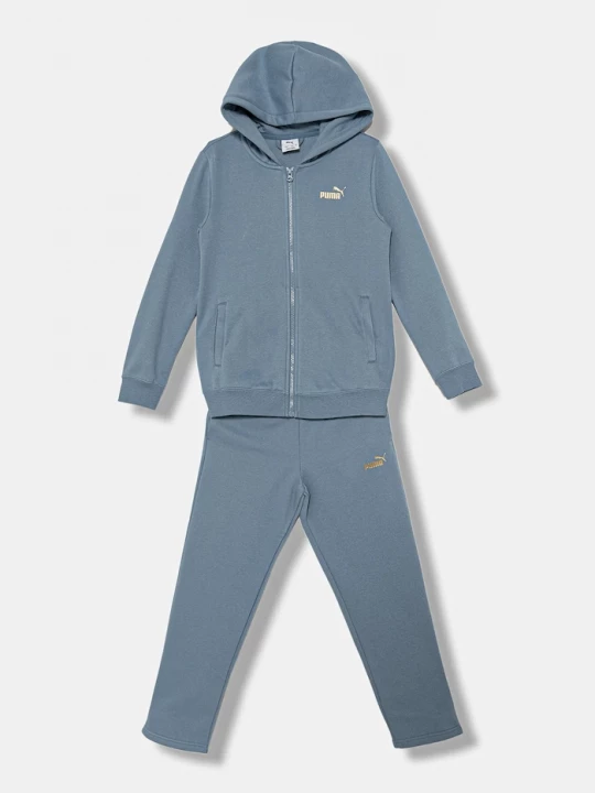 Obrázek produktu Puma Dětská tepláková souprava Puma Metallic Hooded Sweat Suit FL G modrá