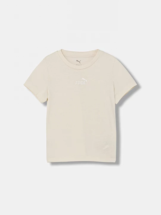 Obrázek produktu Puma Dětské bavlněné tričko Puma ESS Small No.1 Logo béžová