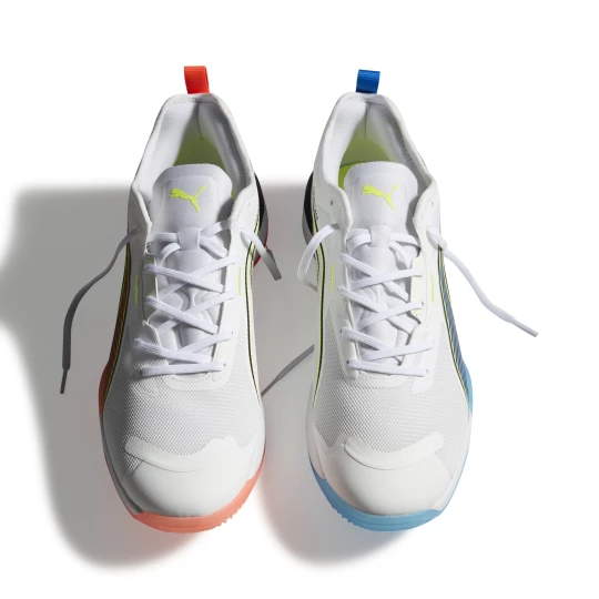 Obrázek produktu PUMA Eliminate NITRO™ 4 Game On Handball Shoes Unisex, Shoes, White/Glowing Red/Ultra Blue
