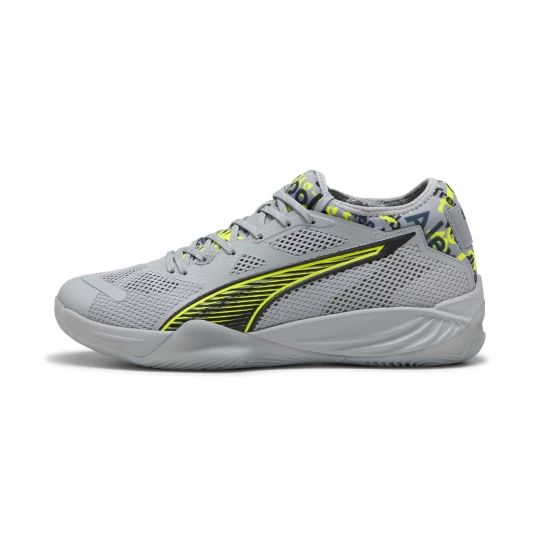 Obrázek produktu PUMA Eliminate NITRO™ SQD 4 Berlin Handball Shoes Unisex, Shoes, Gray Fog/Yellow Alert/Black šedá