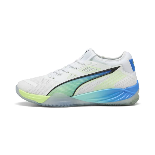 Obrázek produktu PUMA Eliminate NITRO™ SQD 4 ENERGY Handball Shoes Unisex, Shoes, White/Black/Speed Green