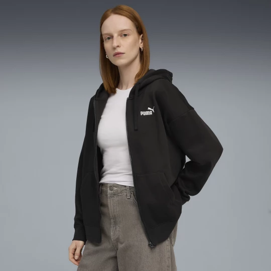 Obrázek produktu PUMA ESS Small No. 1 Logo Comfort Full-Zip Hoodie Women, Clothing, Black