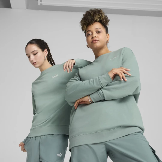 Obrázek produktu PUMA ESS Small No. 1 Logo Relaxed Crew Sweatshirt Women, Clothing, Green Moon