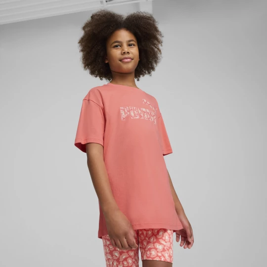 Obrázek produktu PUMA Essentials Animal Logo Infill Tee Youth, Clothing, Peach Frost