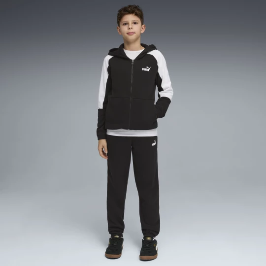 Obrázek produktu PUMA Essentials Block Hooded Tracksuit Youth, Clothing, Black