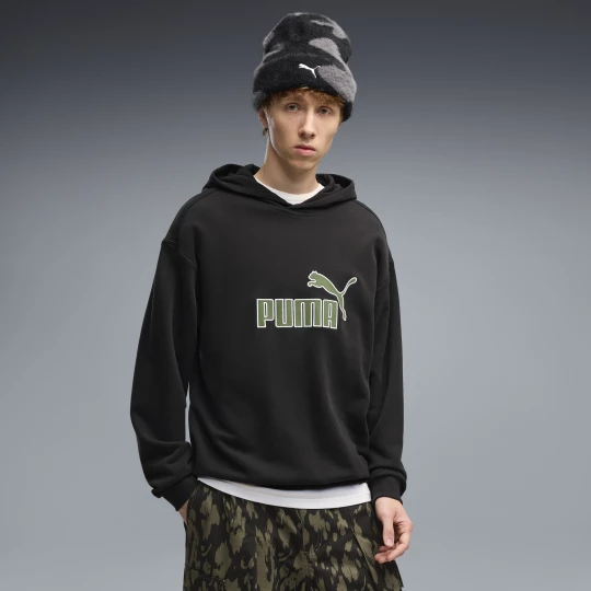 Obrázek produktu PUMA Essentials Elevated No. 1 Relaxed Hoodie Men, Clothing, Black