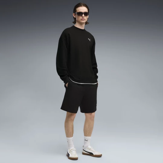 Obrázek produktu PUMA Essentials Elevated Relaxed Material Crew Sweatshirt Men, Clothing, Black