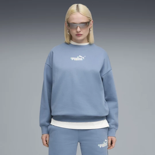 Obrázek produktu PUMA Essentials Nature 2.0 Oversized Crew Sweatshirt Women, Clothing, Cool Blue