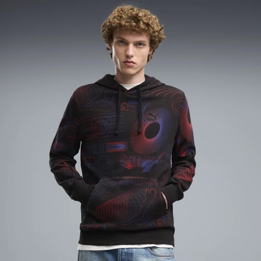 Obrázek produktu PUMA Essentials Printed Graphic Hoodie Men, Clothing, Black
