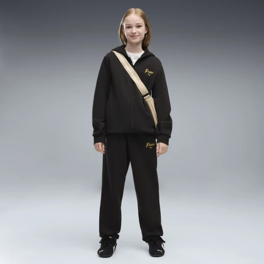 Obrázek produktu PUMA Essentials Script Glitter Full-Zip Tracksuit Youth, Kids, Black