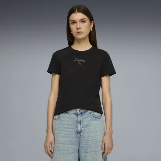 Obrázek produktu PUMA Essentials Script Tee Women, Clothing, Black