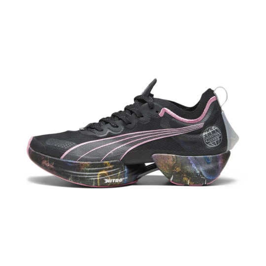 Obrázek produktu PUMA Fast-R NITRO Elite 'Marathon Series' Women's Running Shoes, Shoes, Black/Strawberry Burst/Yellow Blaze