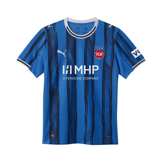 Obrázek produktu PUMA FC Heidenheim 25/26 Away Jersey Youth, Clothing, Ignite Blue/Navy béžová