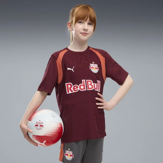 Obrázek produktu PUMA FC Red Bull Salzburg Training Jersey Youth, Clothing, Ruby Shimmer / White