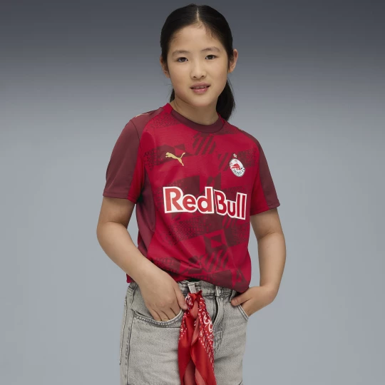 Obrázek produktu PUMA FC Red Bull Salzburg 25/26 Third Jersey Youth, Clothing, Dark Cherry/Metallic Gold