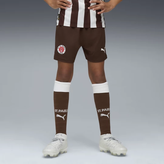 Obrázek produktu PUMA FC St. Pauli 25 / 26 Shorts Youth, Clothing, Espresso Brown / White