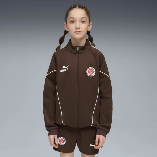 Obrázek produktu PUMA FC St. Pauli KING Anthem Jacket Youth, Clothing, Espresso Brown/White