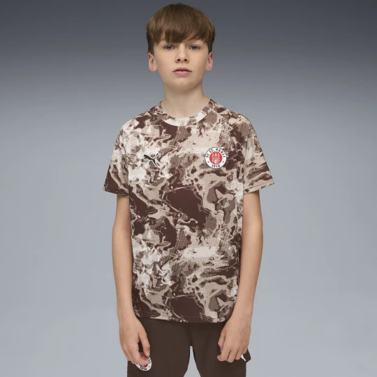Obrázek produktu PUMA FC St. Pauli Pre-match Jersey Youth, Clothing, Espresso Brown/White