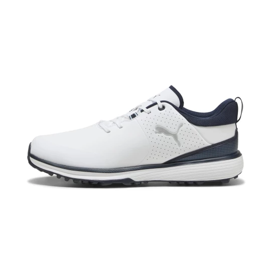 Obrázek produktu PUMA Fusion Grip ST Golf Shoes Men, Shoes, White/Silver/Deep Navy tmavě modrá