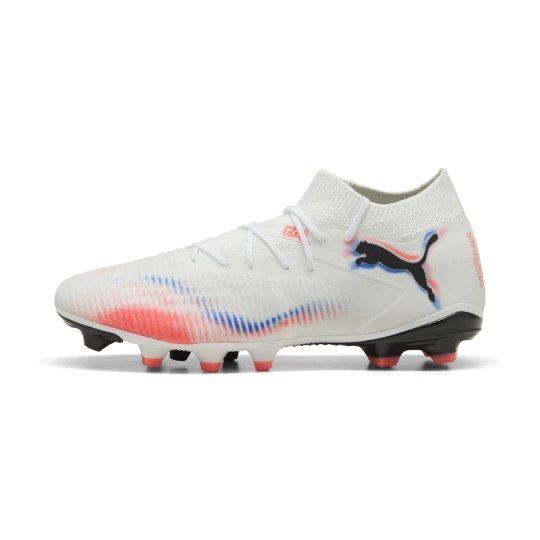 Obrázek produktu PUMA FUTURE 8 MATCH FG/AG Football Boots Unisex, Shoes, White/Black/Glowing Red