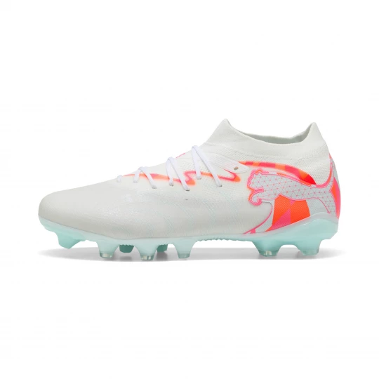 Obrázek produktu PUMA FUTURE 9 MATCH BRILLIANCE FG / AG Football Boots Women, Shoes, White / Ultra Orange / Pink Alert