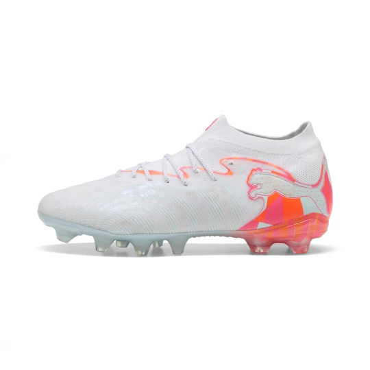 Obrázek produktu PUMA FUTURE 9 PRO BRILLIANCE FG / AG Football Boots Women, Shoes, White / Ultra Orange / Pink Alert