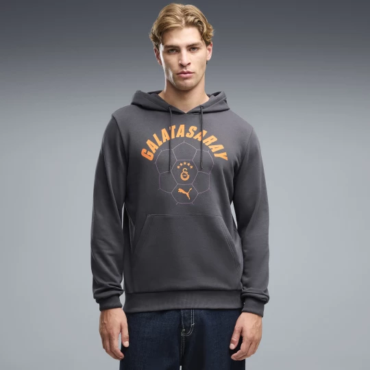 Obrázek produktu PUMA Galatasaray .K. ftblCulture Hoodie Men, Clothing, Flat Dark Gray/Summer Sunset