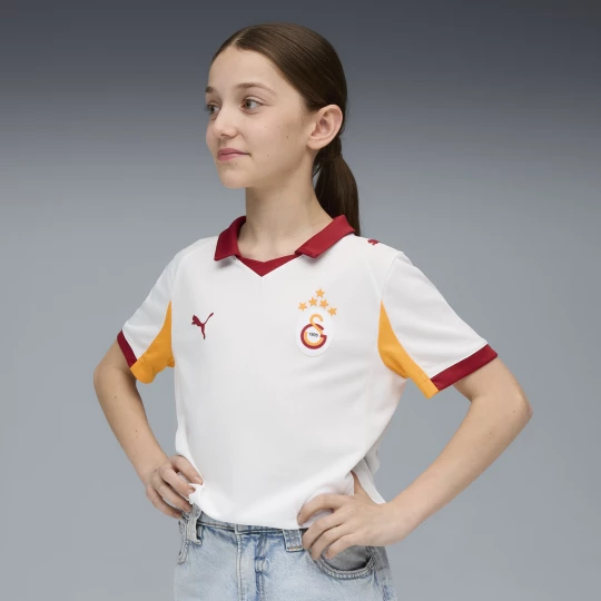 Obrázek produktu PUMA Galatasaray SK 25/26 Away Jersey Youth, Clothing, White/Intense Orange