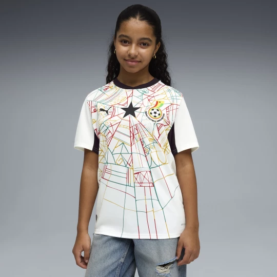 Obrázek produktu PUMA Ghana 2026 Home Jersey Youth, Clothing, White/Black