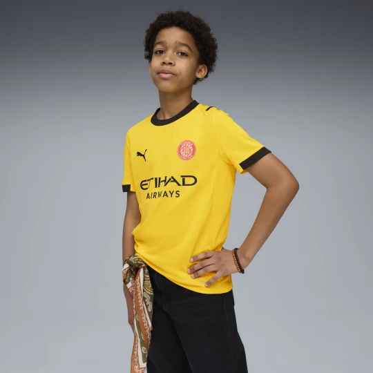 Obrázek produktu PUMA Girona FC 25/26 Away Jersey Youth, Clothing, Faster Yellow/Red